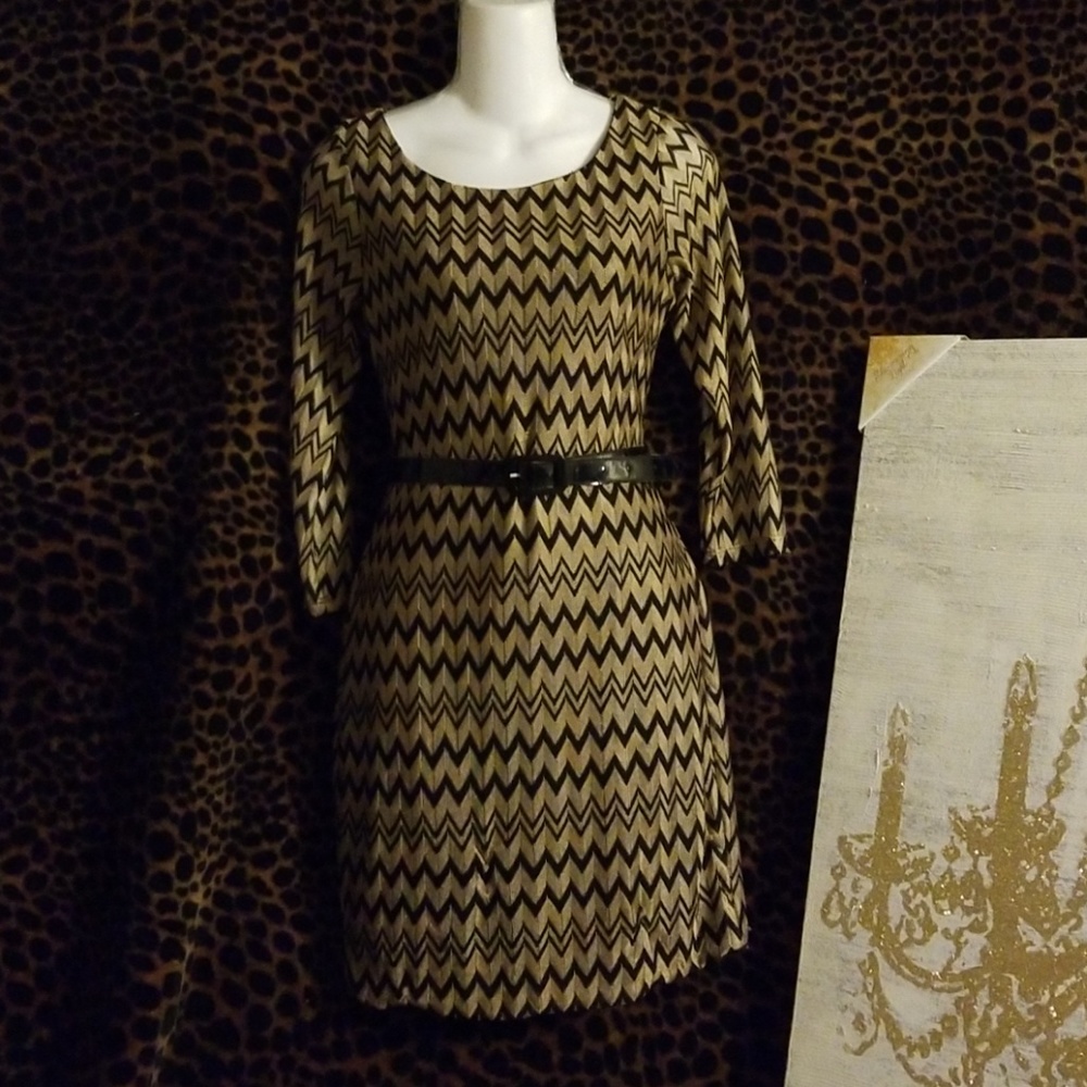 💚Gold and Black dress - Picture 2 of 8